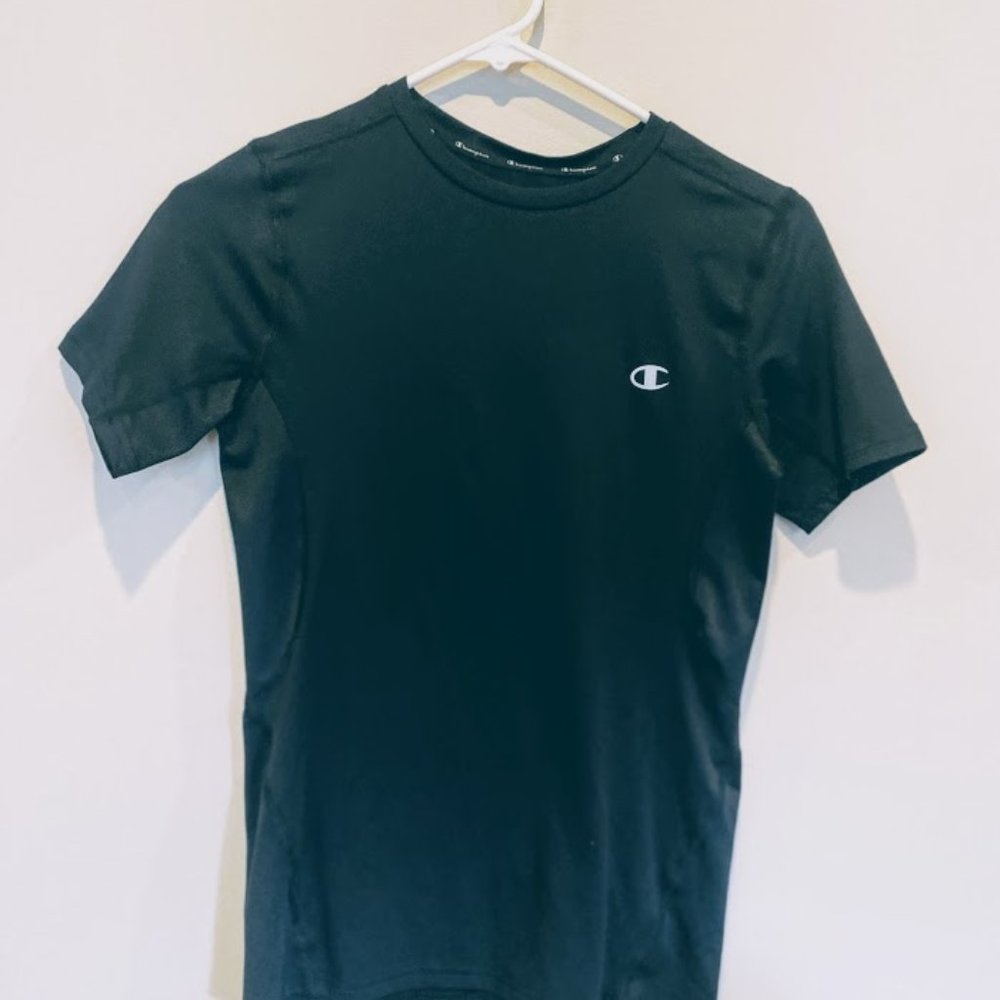 Champion Black Large Athletic Shirt